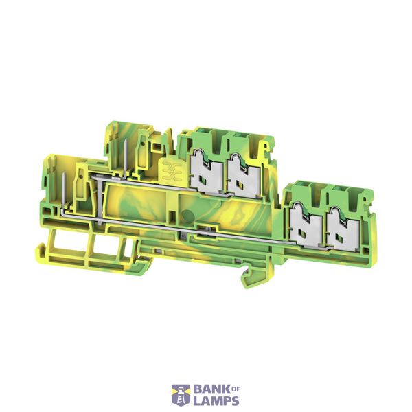 Pluggable terminal, SNAP IN, Green/yellow, 2.5 mm², 800 V, Number of c image 1