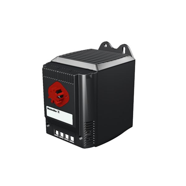 Heating panel fan, IP20, black image 1