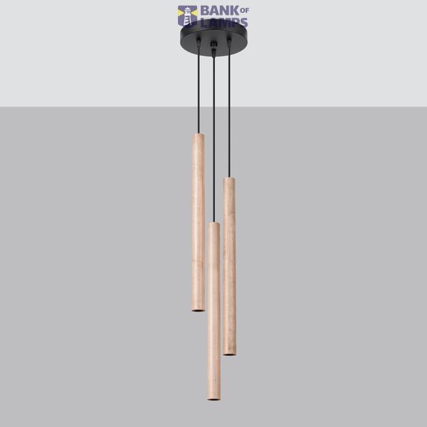 PASTELO 3P WOOD HANGING LAMP G9 3X8W IP20 image 7