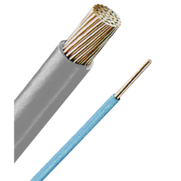 Halogenfree Single core wire H05Z-K 1 grey, fine-stranded (The price is shown without markup on metals. Request a quote for accurate information) image 1