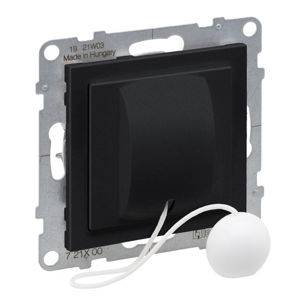 PULL-CORD CHANGEOVER PUSH-BUTTON BLACK image 1