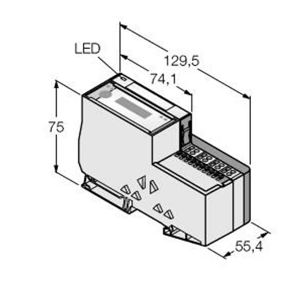 Economy Set for Simple I/O Communication via CANopen in IP20   TI-BL20-E-CO-S-2 image 1