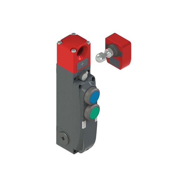 NG series safety switch with lock and integrated control devices, with actuator image 1