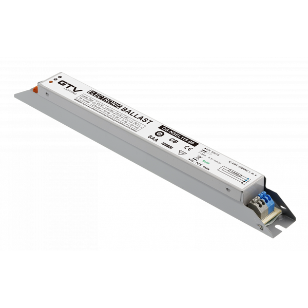 Electronic ballast for luminaires 1x18 W, T8, EEI=A2, AC220-240V, 50-60 Hz image 1