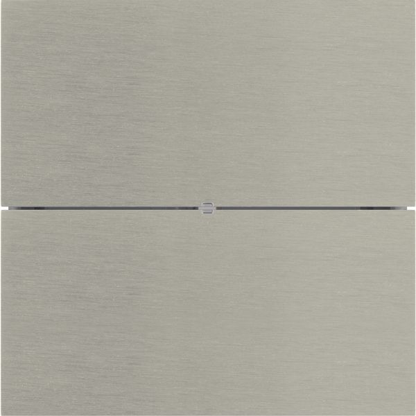 B.IQ push-button 2gang, KNX - B.IQ, stainless steel, metal brushed image 1