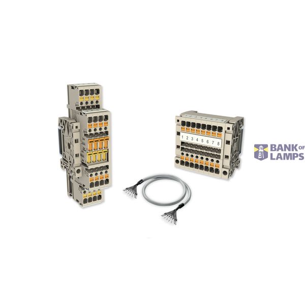 Test-disconnect terminal, PUSH IN, dark beige, 2.5 mm², 16 A, 400 V, N image 1