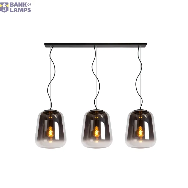 Lucide GLORIO - Pendant light - 3xE27 - Black image 1