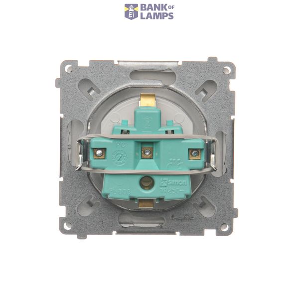 Double push button without pictogram: 2 inputs, 2 outputs, (module), 10AX, quick connection, white image 1