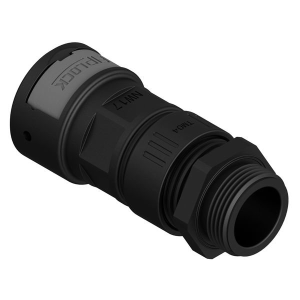 AZPA-17M25PB zwart  Trekontlasting kunststof M-schroefdraad image 1