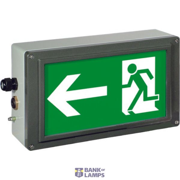 Ex-escape sign luminaires EX-LITE V-CG-S for emergency light function for zone 1/21, Pictogram: DIN 4844, Arrow: 9 Clock image 3
