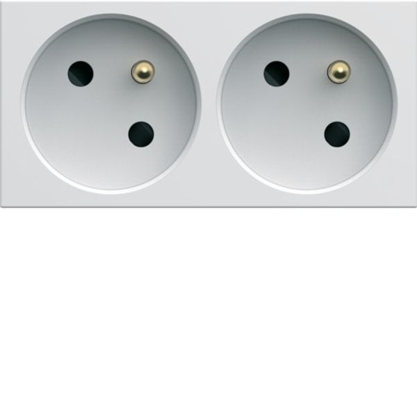 Dble socket trunk gallery 2P+E 16A pure image 1