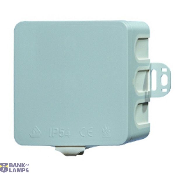 Wall junctionbox 75x75xd40mm, plastic, membrane image 1