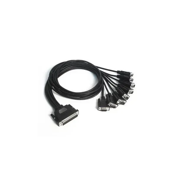 MOXA – CBL-M62M9X8-100 – DB62 male to 8 x DB9 male serial cable, 1 m image 1