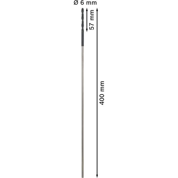 Formwork and installation drill bits 6 x 400 mm, d 5 mm image 2