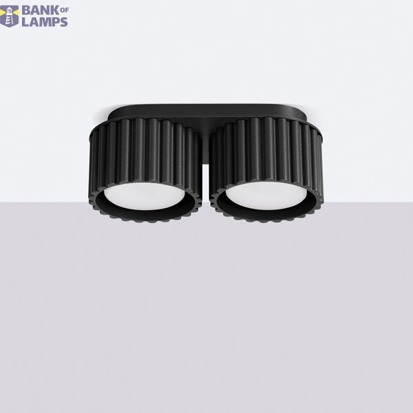 Ceiling lamp AURA 2 black Gx53 image 12