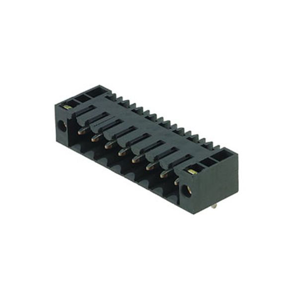 PCB plug-in connector, male header, Flange, THT/THR solder connection, 3.50 mm, Number of poles: 5, 90°, Solder pin length (l): 1.5 mm, tinned, black, Box image 3