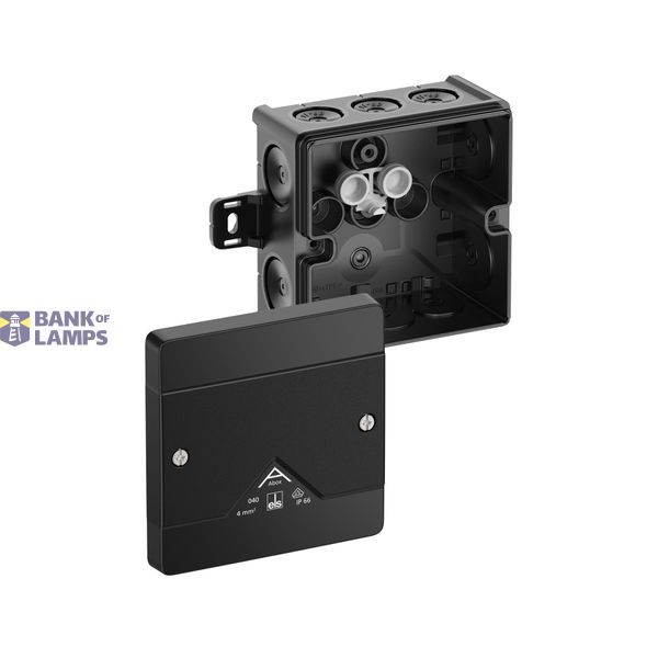 Junction box, Type of protection IP66, max. 4², Impact strength IK07, Protection class II, Ui 1000V AC, Ui 1000V DC, DLG, VDE, Halogen free image 1