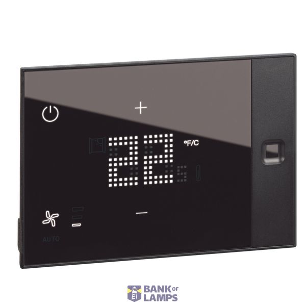 Room controller da incasso nero 24V image 1