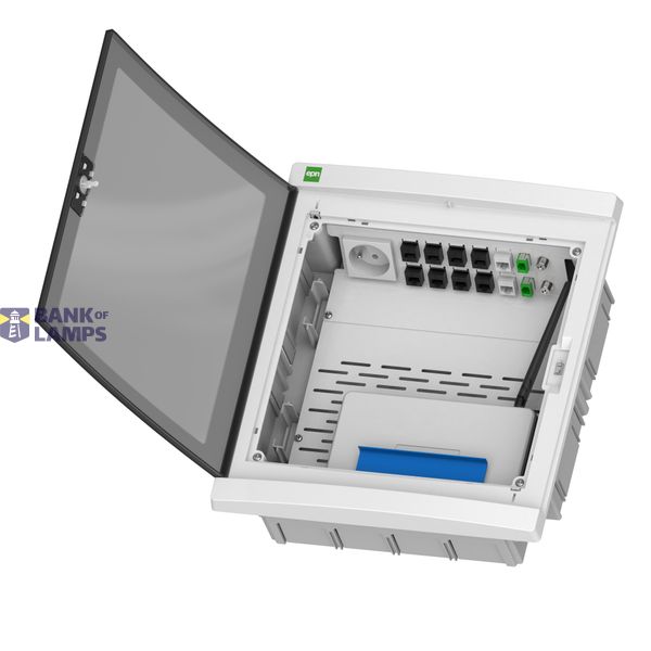 ELEGANT 2x12 multimedia flush-mounted switchgear image 5