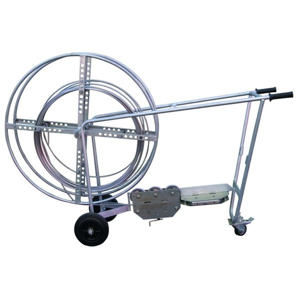 Wire straightener, movable, St/tZn with wire unwinding device image 1