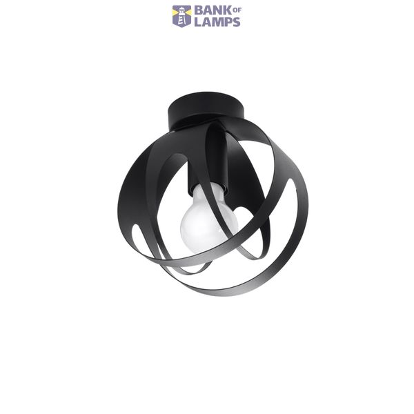TULOS CEILING LAMP BLACK E27 1X60W IP20 image 4