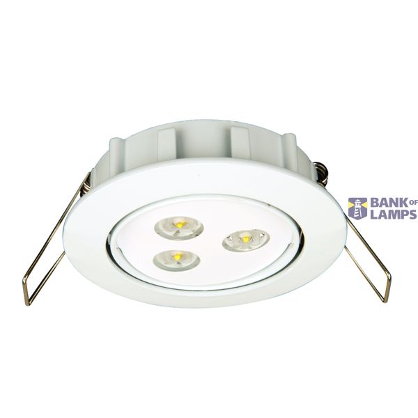 Emerg.lum.DHE 3x1W ERT-LED 3h 230V AC Self C.recessed m image 1