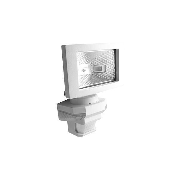 VANA LED S outdoor halogen floodlight with sensor, white - warm white image 1