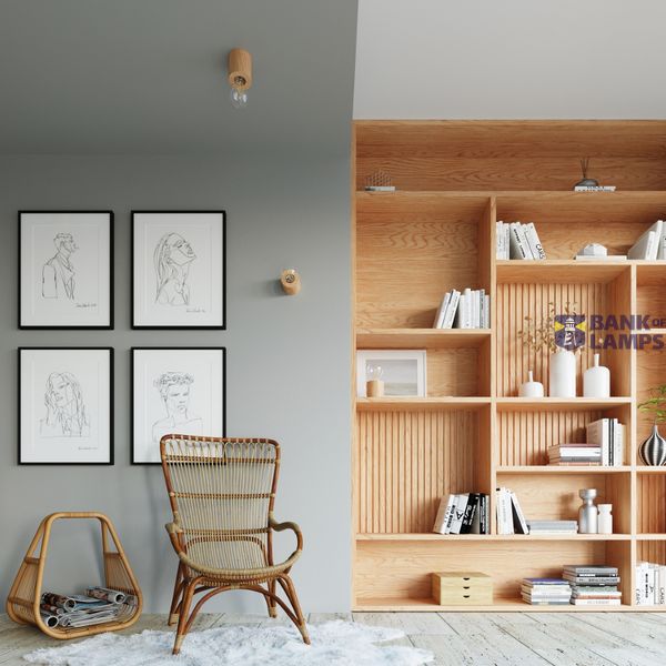 CEILING LAMP SALGADO NATURAL WOOD E27 1X60W IP20 image 6