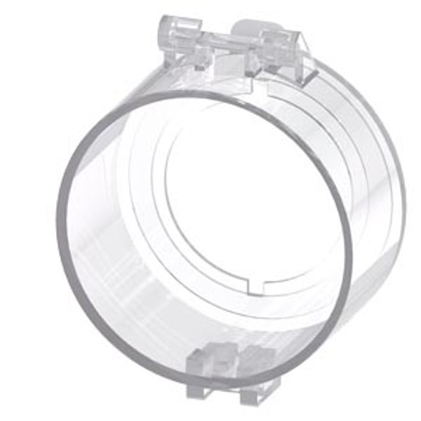 Sealable cap for selector switches, short, 30 mm, clear image 1