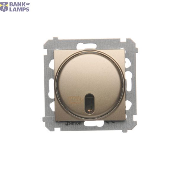 Remote controlled switch with relay, 8A, Gold matt, metalic image 1