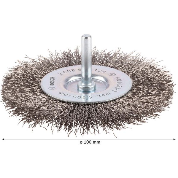 Wire Wheel Crimped 100x0.3 mm Stainless image 2