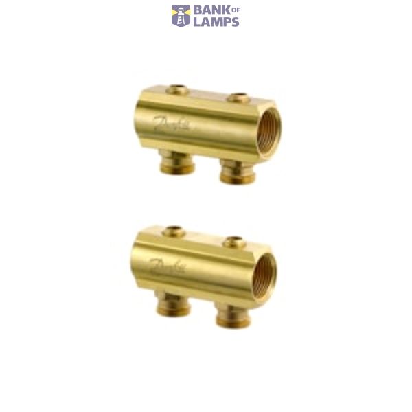 Manifold FHF-B, Brass, Number of heating manifold connections [loops] [Max]: 2, 10 bar image 1