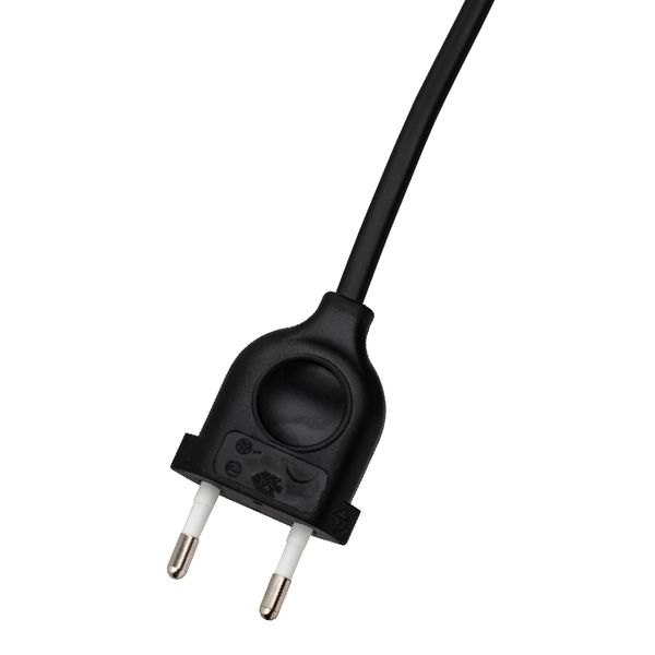 Cord with European plug Black 200cm image 1