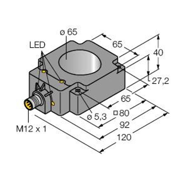 Inductive Sensor Ring Sensor   BI65R-Q80-AP6X2-H1141 image 1