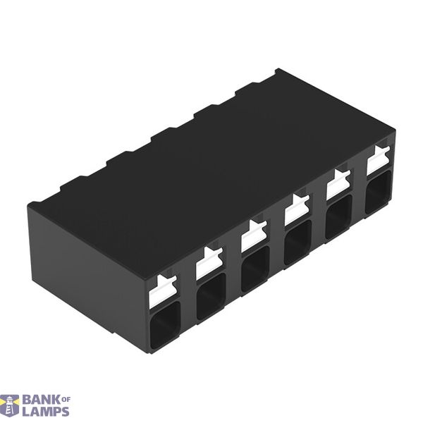 SMD PCB terminal block push-button 1.5 mm² black image 1