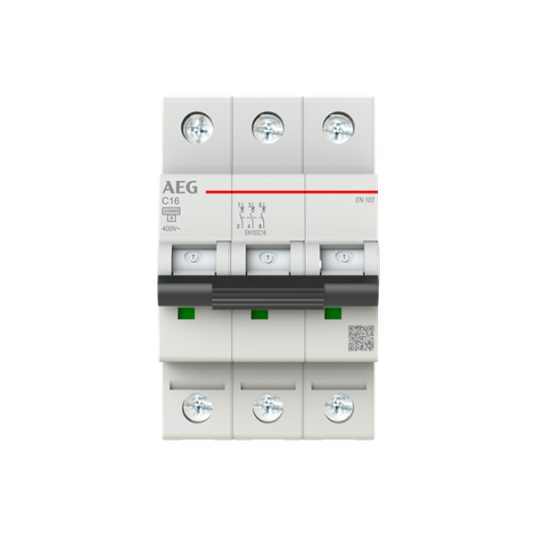 Circuit breaker 3P C Kar. 16A, 10kA image 1