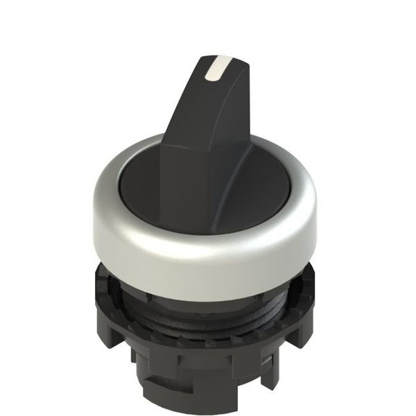 Short handle selector, 2 positions black with marking image 1