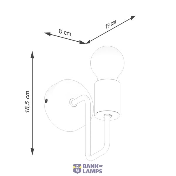TIMBO WALL LAMP BLACK 1XE27 image 5