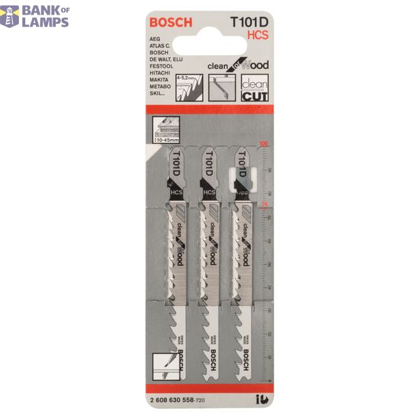 Jigsaw blade T 101 D Clean for Wood 3 pcs. image 2