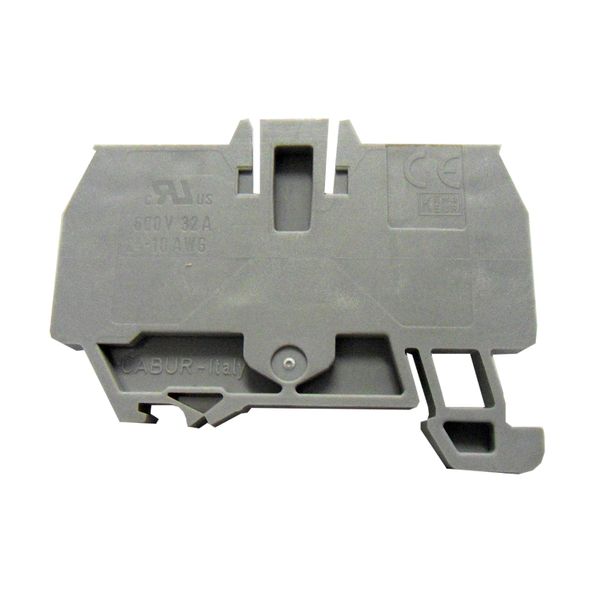 End section for spring clamp terminal HMM 6 mmý, grey image 1