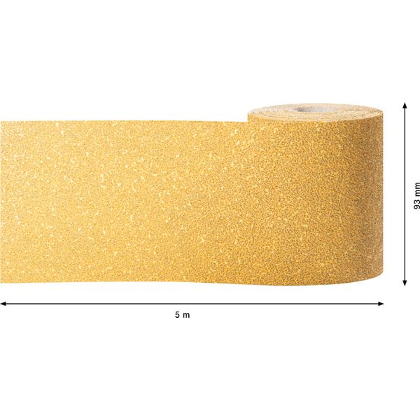 EXPERT C47 Sandpaper Roll for Handsanding 93 mm, 5 m, G 4 image 2