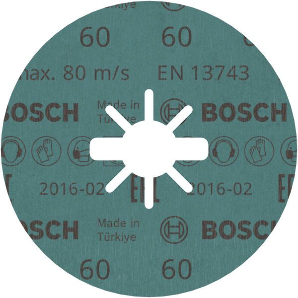 X-LOCK Fibre sanding discs, Ø115mm, G 60, R574, Best for Metal, 1pcs image 1