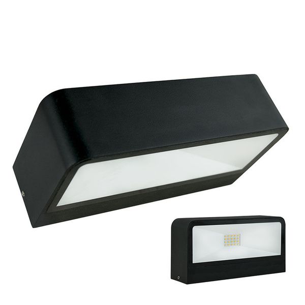 Cygnus LED lamp, 8W, 4000K, IP65, black color image 1