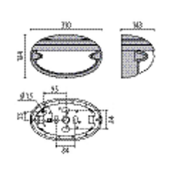 CHIP OVALE 30 GRILL WIT E27 image 6
