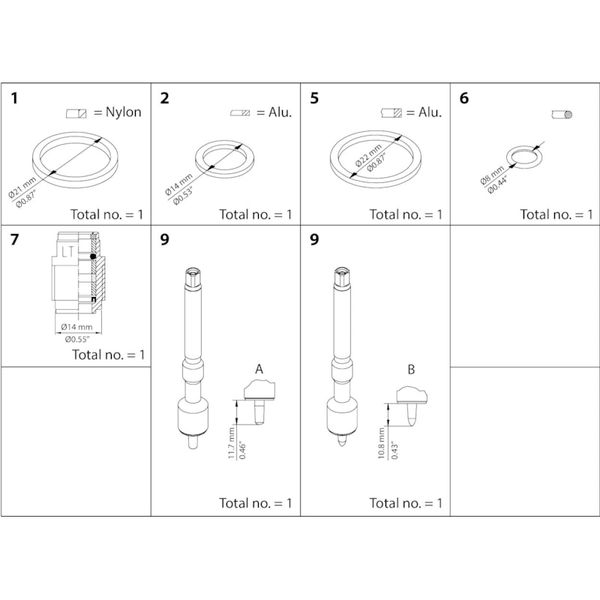 REG Overhaul kit DN 10 cone A and B image 1