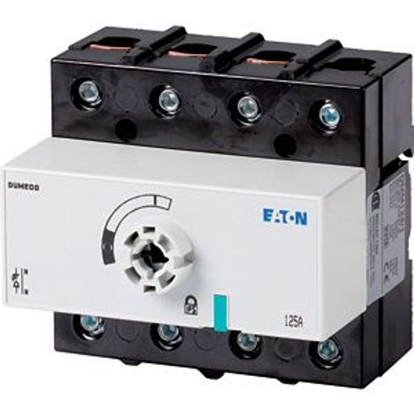 DMM-125/1-SK Switch-disconnector, DMM, 125 A, 3P + N (solid), Stop Function optional, Without rotary handle and drive shaft, Vertical connection image 2