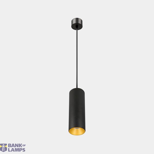 Pendant PLAY SURFACE 11.9W LED warm-white 2700K CRI 90 PHASE CUT Black/Gold IP20 1070lm image 1