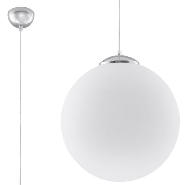 HANGING LAMP UGO 30 CHROME E27 1X60W IP20 image 1