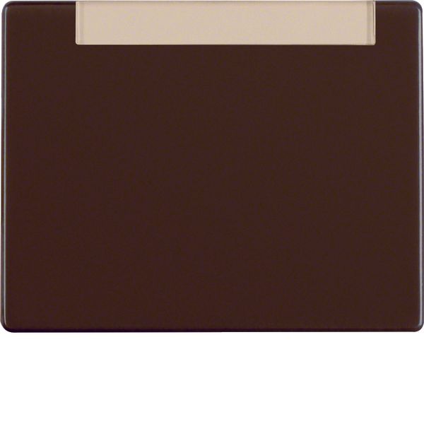 Rocker with labelling field, Arsys, brown glossy image 1