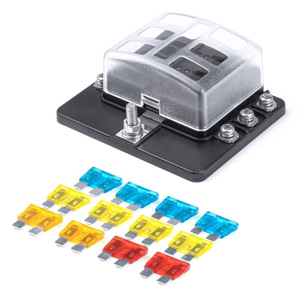 Fuse box set with neutral line 6 sockets image 1